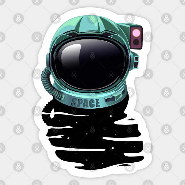 helmet Sticker by art object